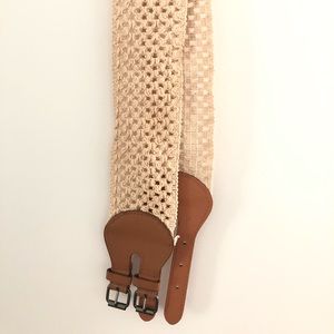 Stretchy macrame belt, medium